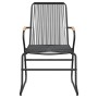 Juego de comedor de jardín 5 piezas ratán PVC negro de vidaXL, Conjuntos de jardín - Ref: Foro24-3060274, Precio: 321,78 €, D...
