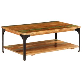 Mesa de centro con estante madera maciza reciclada 100x60x35 cm en Mesas de centro | Comprar online en Foru.es