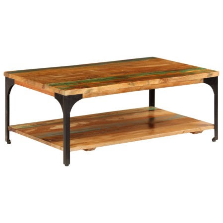 Mesa de centro con estante madera maciza reciclada 100x60x35 cm en Mesas de centro | Comprar online en Foru.es