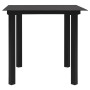 Juego de comedor de jardín 5 piezas ratán PVC negro de vidaXL, Conjuntos de jardín - Ref: Foro24-3060274, Precio: 321,78 €, D...