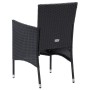 Muebles de jardín 5 piezas ratán sintético y vidrio negro de vidaXL, Conjuntos de jardín - Ref: Foro24-3058318, Precio: 320,8...