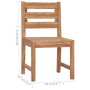 Sillas de jardín 2 unidades madera maciza de teca de vidaXL, Sillas de jardín - Ref: Foro24-315614, Precio: 139,49 €, Descuen...