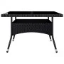 Set de comedor de jardín 9 pzas ratán PE y madera acacia negro de vidaXL, Conjuntos de jardín - Ref: Foro24-3058344, Precio: ...