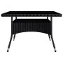 Set de comedor de jardín 9 pzas ratán PE y madera acacia negro de vidaXL, Conjuntos de jardín - Ref: Foro24-3058344, Precio: ...