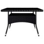Set de comedor de jardín 9 pzas ratán PE y madera acacia negro de vidaXL, Conjuntos de jardín - Ref: Foro24-3058344, Precio: ...