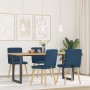 Sillas de comedor 4 unidades tela azul de , Sillas de comedor - Ref: Foro24-3315229, Precio: 201,72 €, Descuento: %
