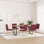 Sillas de comedor 6 unidades tela rojo tinto de , Sillas de comedor - Ref: Foro24-3315494, Precio: 301,37 €, Descuento: %