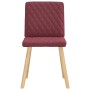 Sillas de comedor 6 unidades tela rojo tinto de , Sillas de comedor - Ref: Foro24-3315494, Precio: 301,37 €, Descuento: %