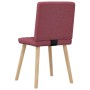 Sillas de comedor 6 unidades tela rojo tinto de , Sillas de comedor - Ref: Foro24-3315494, Precio: 301,37 €, Descuento: %