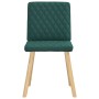 Sillas de comedor 6 unidades tela verde oscuro de , Sillas de comedor - Ref: Foro24-3315496, Precio: 302,98 €, Descuento: %