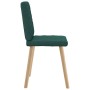 Sillas de comedor 6 unidades tela verde oscuro de , Sillas de comedor - Ref: Foro24-3315496, Precio: 302,98 €, Descuento: %