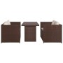 Set muebles de jardín 3 pzas con cojines ratán sintético marrón de , Conjuntos de jardín - Ref: Foro24-43914, Precio: 362,67 ...