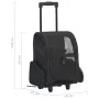 Carro plegable para mascotas multiusos negro de vidaXL, Cochecitos para mascotas - Ref: Foro24-171019, Precio: 61,09 €, Descu...
