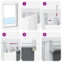 Estor Enrollable Opaco blanco 125x130 cm Tela Ancho 121,6 cm de , Persianas y estores - Ref: Foro24-4011887, Precio: 27,16 €,...