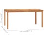 Mesa de comedor de jardín madera maciza de teca 160x80x77 cm de vidaXL, Mesas de jardín - Ref: Foro24-315620, Precio: 286,19 ...