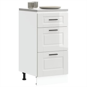 Mueble bajo de cocina Porto alto brillo blanco de , Armarios de cocina - Ref: Foro24-854222, Precio: 100,65 €, Descuento: %