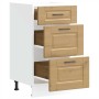 Mueble bajo de cocina porto roble artesano madera reconstituida de , Armarios de cocina - Ref: Foro24-854229, Precio: 89,79 €...
