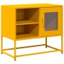 Mueble para TV de acero amarillo mostaza 68x39x60,5 cm de , Muebles TV - Ref: Foro24-853389, Precio: 69,51 €, Descuento: %