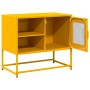 Mueble para TV de acero amarillo mostaza 68x39x60,5 cm de , Muebles TV - Ref: Foro24-853389, Precio: 69,51 €, Descuento: %