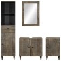 Conjunto de muebles de baño 4 piezas madera maciza de mango de , Muebles de baño - Ref: Foro24-3310020, Precio: 385,01 €, Des...