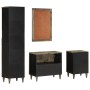 Conjunto de muebles de baño 4 piezas madera maciza de mango de , Muebles de baño - Ref: Foro24-3310020, Precio: 385,01 €, Des...