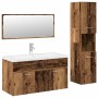 Juego de muebles de baño 4 piezas madera ingeniería envejecida de , Muebles de baño - Ref: Foro24-3328915, Precio: 418,21 €, ...