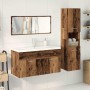 Juego de muebles de baño 4 piezas madera ingeniería envejecida de , Muebles de baño - Ref: Foro24-3328915, Precio: 418,21 €, ...
