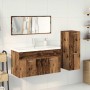 Juego de muebles de baño 4 piezas madera ingeniería envejecida de , Muebles de baño - Ref: Foro24-3328917, Precio: 381,03 €, ...