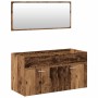 Juego de muebles de baño 4 piezas madera ingeniería envejecida de , Muebles de baño - Ref: Foro24-3328917, Precio: 381,03 €, ...