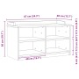 Banco de recibidor SANDNES madera maciza de pino 87x40x50 cm de , Bancos para recibidores y almacenamiento - Ref: Foro24-4010...