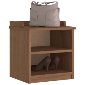 Banco de recibidor SANDNES madera maciza de pino 45x40x50 cm de , Bancos para recibidores y almacenamiento - Ref: Foro24-4010...