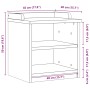 Banco de recibidor SANDNES madera maciza de pino 45x40x50 cm de , Bancos para recibidores y almacenamiento - Ref: Foro24-4010...