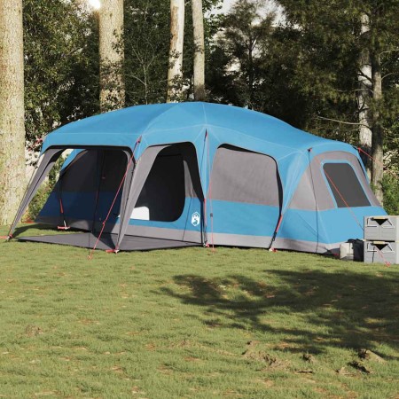 Tienda familiar con porche 9 personas impermeable azul de , Tiendas de campaña - Ref: Foro24-4009585, Precio: 318,13 €, Descu...