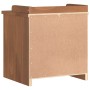 Banco de recibidor SANDNES madera maciza de pino 45x40x50 cm de , Bancos para recibidores y almacenamiento - Ref: Foro24-4010...