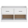 Banco de recibidor SANDNES madera maciza pino blanco 87x40x50cm de , Bancos para recibidores y almacenamiento - Ref: Foro24-4...