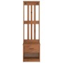 Perchero de entrada SANDENS 45x40x159,5cm madera maciza de pino de , Bancos para recibidores y almacenamiento - Ref: Foro24-4...