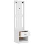 Perchero de entrada SANDENS madera pino blanco 45x40x159,5 cm de , Bancos para recibidores y almacenamiento - Ref: Foro24-401...