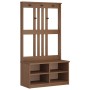 Perchero de entrada SANDENS madera maciza de pino 87x40x159,5cm de , Bancos para recibidores y almacenamiento - Ref: Foro24-4...