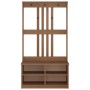 Perchero de entrada SANDENS madera maciza de pino 87x40x159,5cm de , Bancos para recibidores y almacenamiento - Ref: Foro24-4...