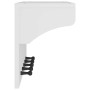 Perchero de pared SANDNES madera maciza pino blanco 87x30x42 cm de , Percheros para sombreros y abrigos - Ref: Foro24-4010474...