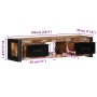 Mueble para la TV 100x30x25 madera maciza reciclada de , Muebles TV - Ref: Foro24-4013598, Precio: 147,68 €, Descuento: %