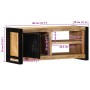 Mueble para la TV 80x30x35 madera maciza mango rugosa de , Muebles TV - Ref: Foro24-4013591, Precio: 152,62 €, Descuento: %