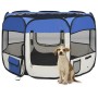 Parque de perros plegable y bolsa de transporte azul 90x90x58cm de vidaXL, Casetas y cercados para perros - Ref: Foro24-17101...