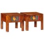Mesita de noche 2 uds 40x40x36 cm madera maciza de acacia de , Mesitas de noche - Ref: Foro24-4016488, Precio: 149,70 €, Desc...