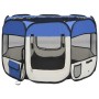 Parque de perros plegable y bolsa de transporte azul 90x90x58cm de vidaXL, Casetas y cercados para perros - Ref: Foro24-17101...