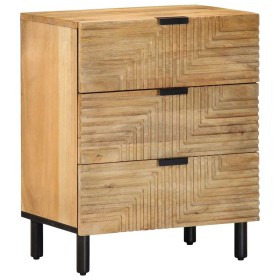 Mesita de noche madera maciza de mango 50x33x60 cm marrón de , Mesitas de noche - Ref: Foro24-4017729, Precio: 148,62 €, Desc...