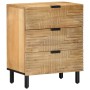 Mesita de noche madera maciza de mango 50x33x60 cm marrón de , Mesitas de noche - Ref: Foro24-4017729, Precio: 148,62 €, Desc...
