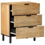 Mesita de noche madera maciza de mango 50x33x60 cm marrón de , Mesitas de noche - Ref: Foro24-4017729, Precio: 148,62 €, Desc...