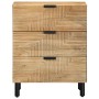 Mesita de noche madera maciza de mango 50x33x60 cm marrón de , Mesitas de noche - Ref: Foro24-4017729, Precio: 148,62 €, Desc...