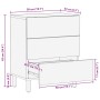 Mesita de noche madera maciza de mango 50x33x60 cm marrón de , Mesitas de noche - Ref: Foro24-4017729, Precio: 148,62 €, Desc...
